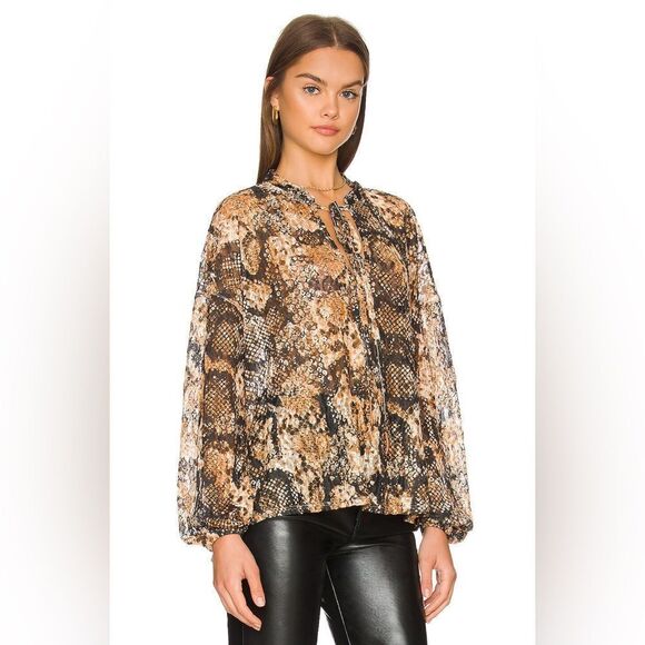 Free People Out For The Night Top in Snake Combo Size S - Picture 2 of 12